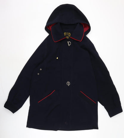 Womens UK Size 12 David Barry Blue Anorak Coat