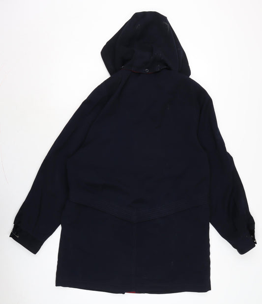 Womens UK Size 12 David Barry Blue Anorak Coat