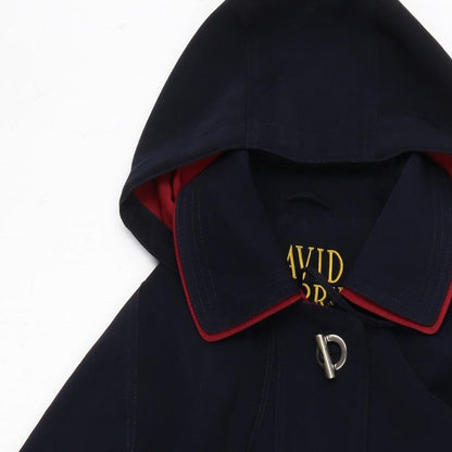 Womens UK Size 12 David Barry Blue Anorak Coat