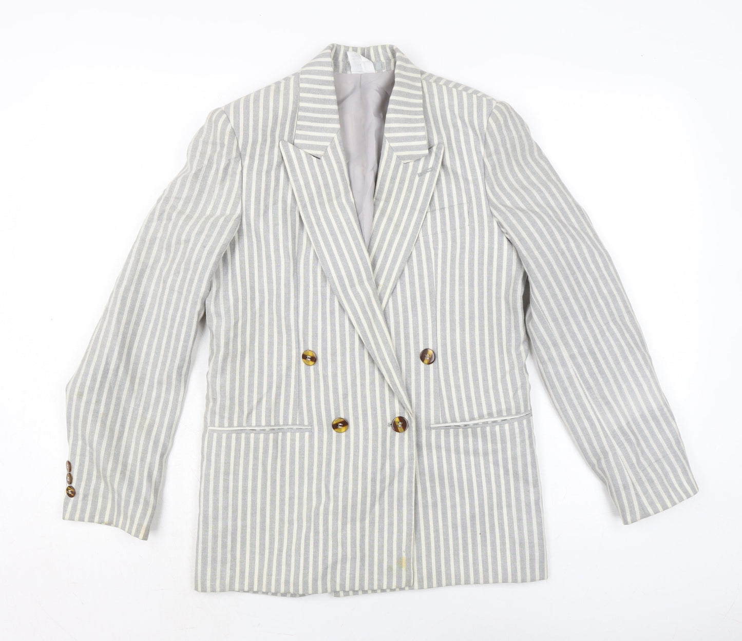 Strom Womens Grey Jacket Size 10 Button