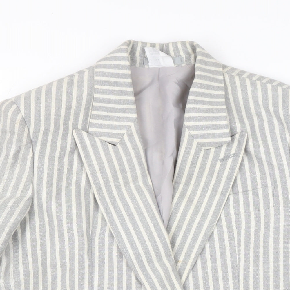 Strom Womens Grey Jacket Size 10 Button
