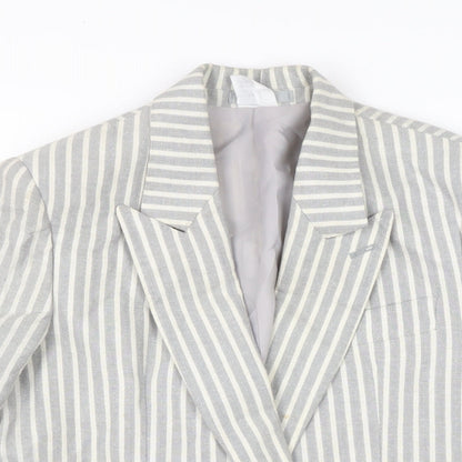 Strom Womens Grey Jacket Size 10 Button