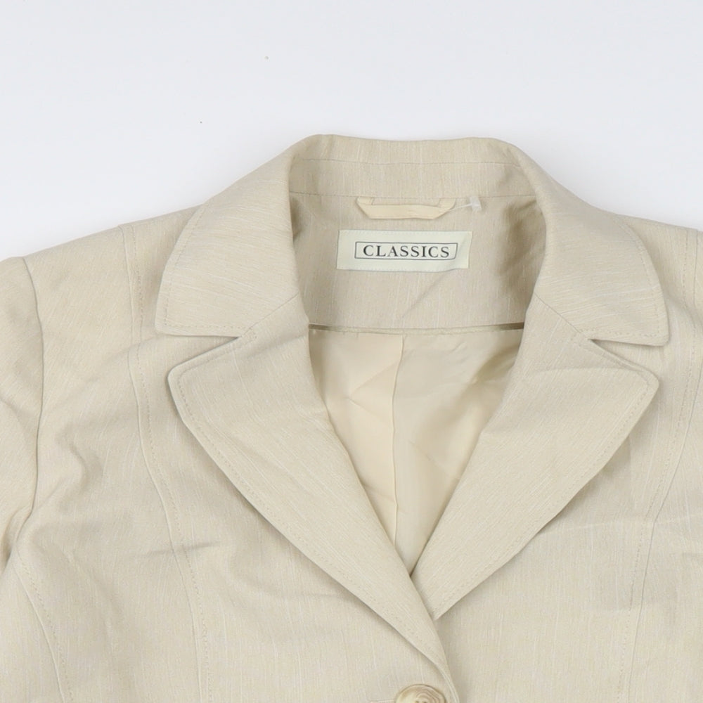 Womens UK Size 10 BHS Beige Jacket