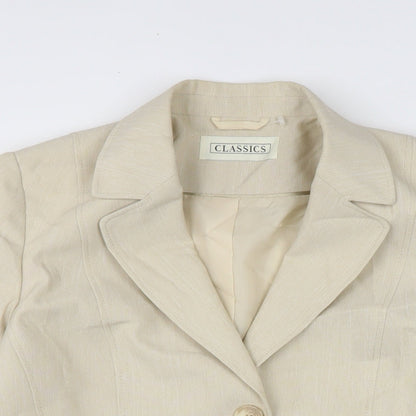 Womens UK Size 10 BHS Beige Jacket