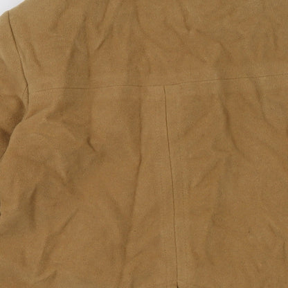 Womens UK Size XS Larry Levine Brown Overcoat Coat