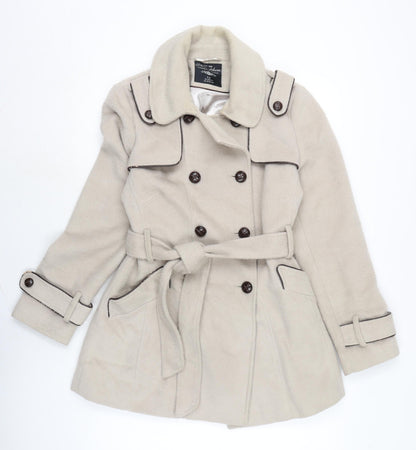Womens UK Size 12 Atmosphere Beige Overcoat