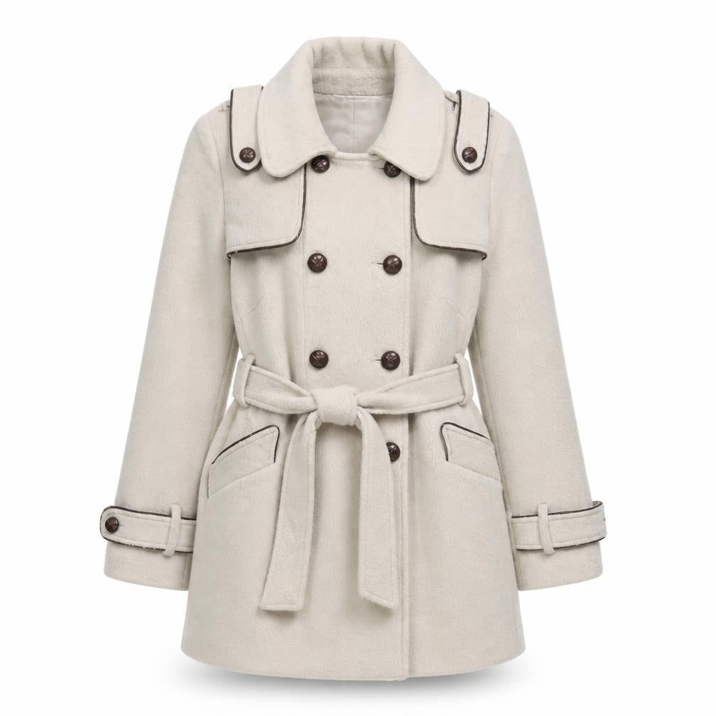 Womens UK Size 12 Atmosphere Beige Overcoat