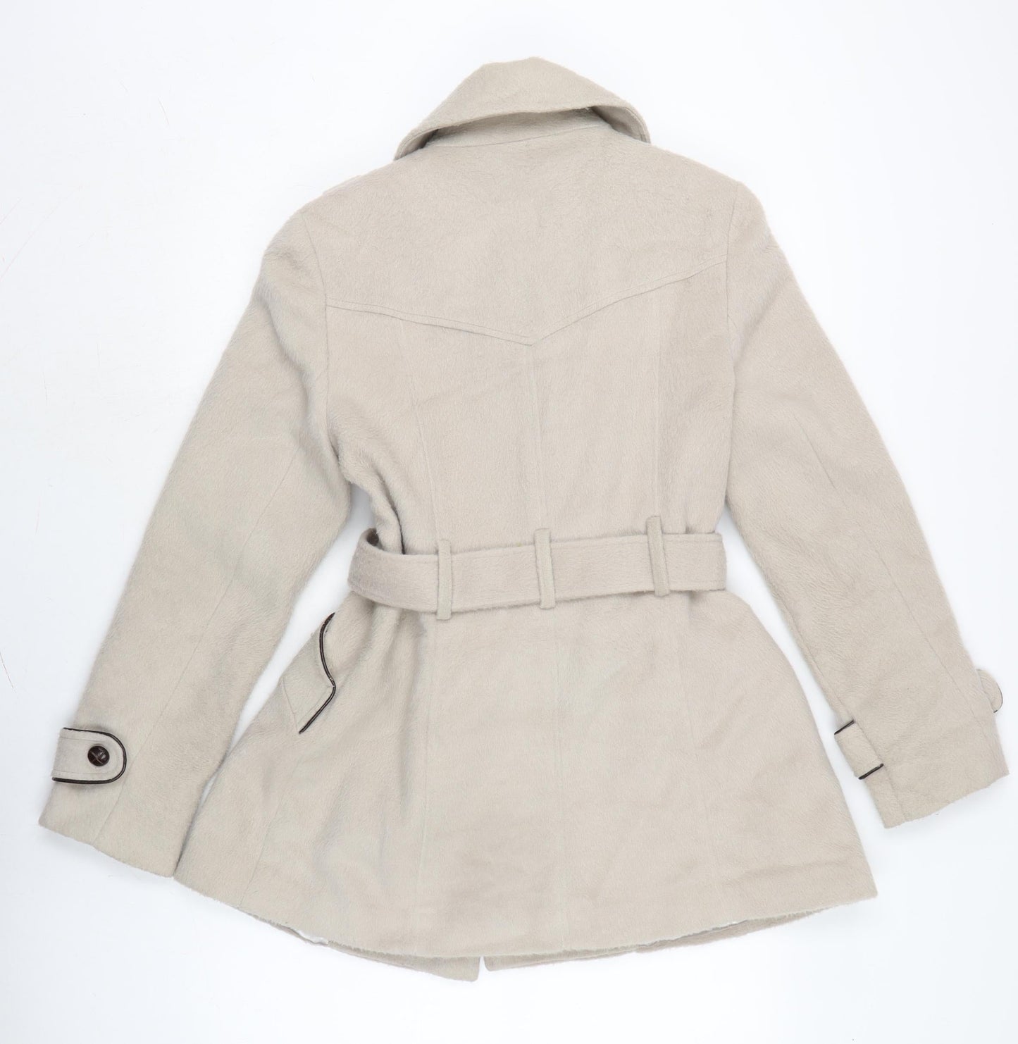 Womens UK Size 12 Atmosphere Beige Overcoat