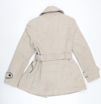 Womens UK Size 12 Atmosphere Beige Overcoat