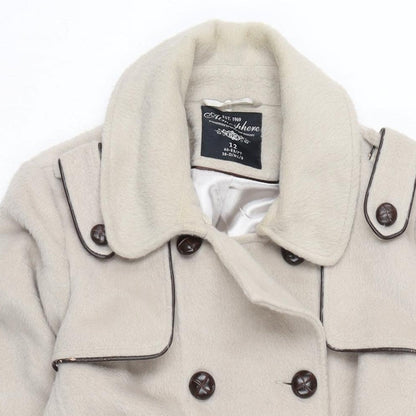 Womens UK Size 12 Atmosphere Beige Overcoat
