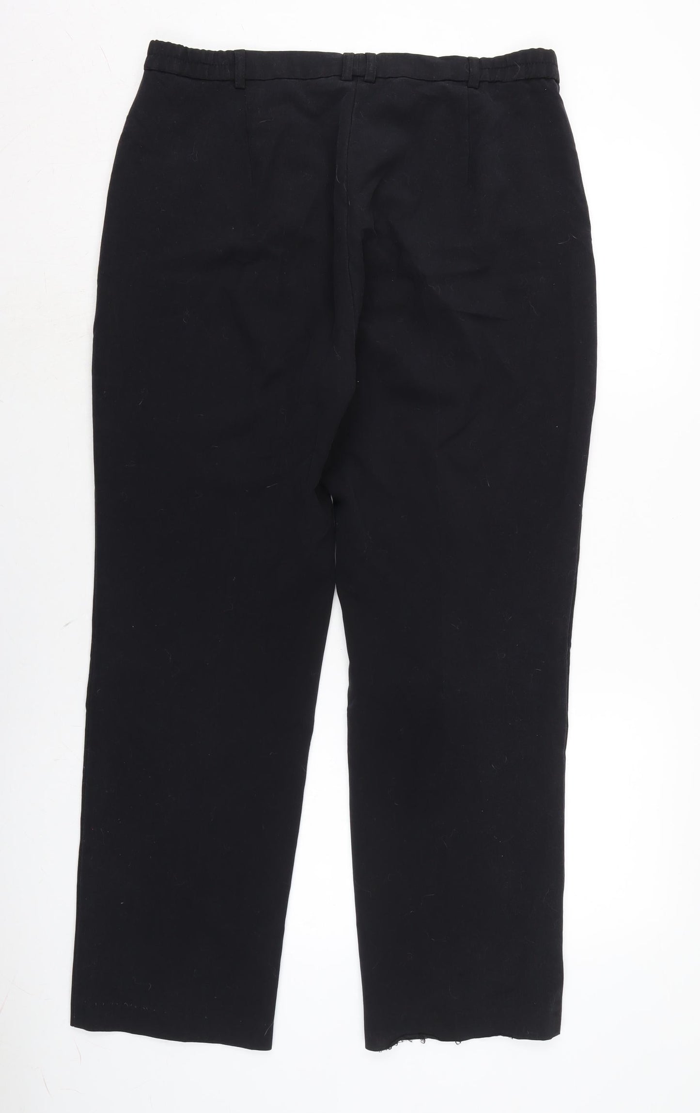 Womens UK Size 14 Marks and Spencer Regular Fit  Black Trousers