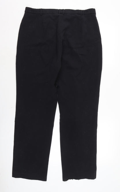 Womens UK Size 14 Marks and Spencer Regular Fit  Black Trousers