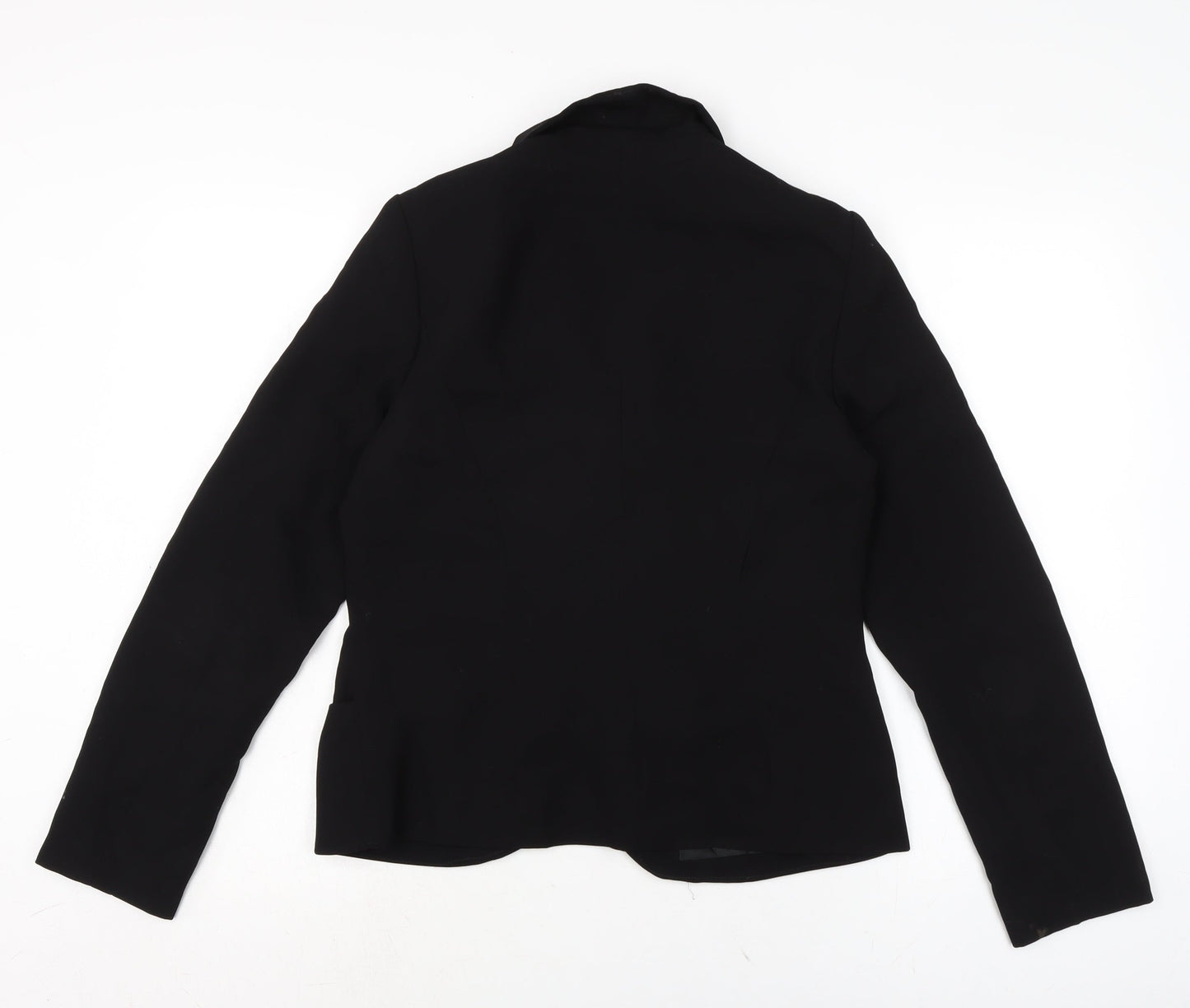 F&F Womens Black Jacket Size 12 Hook & Eye