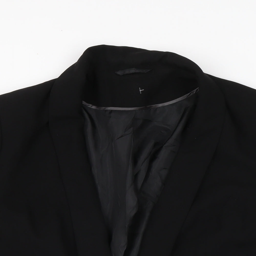 F&F Womens Black Jacket Size 12 Hook & Eye