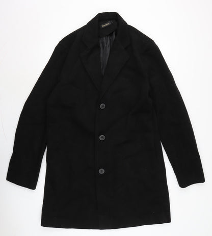 Mens UK Size XL Benibos Black Overcoat