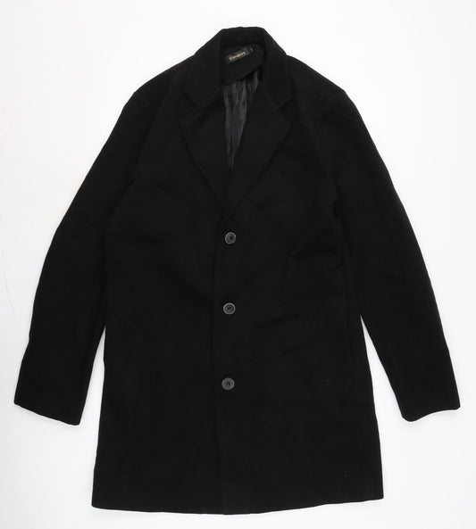 Mens UK Size XL Benibos Black Overcoat