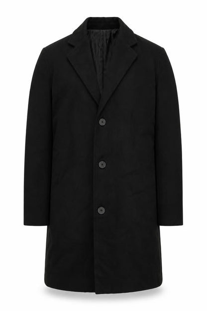 Mens UK Size XL Benibos Black Overcoat