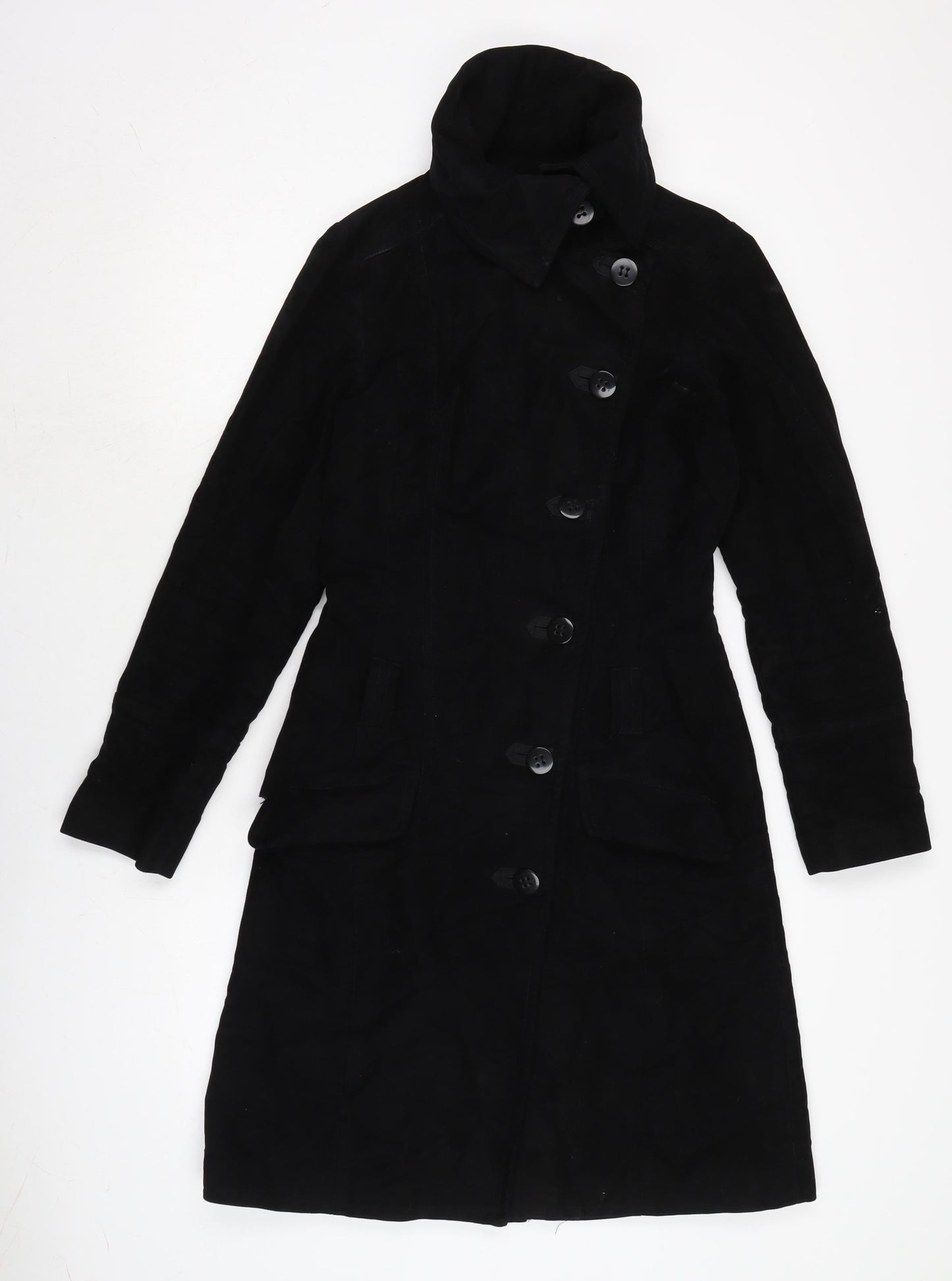 Womens UK Size 8 Warehouse Black Military Jacket