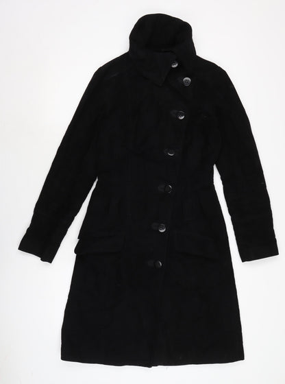 Womens UK Size 8 Warehouse Black Military Jacket