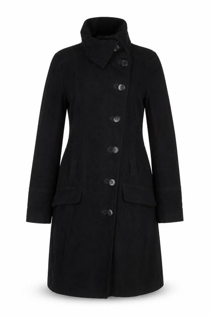 Womens UK Size 8 Warehouse Black Military Jacket