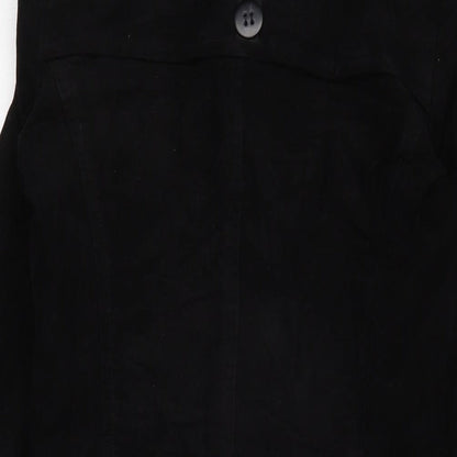 Womens UK Size 8 Warehouse Black Military Jacket