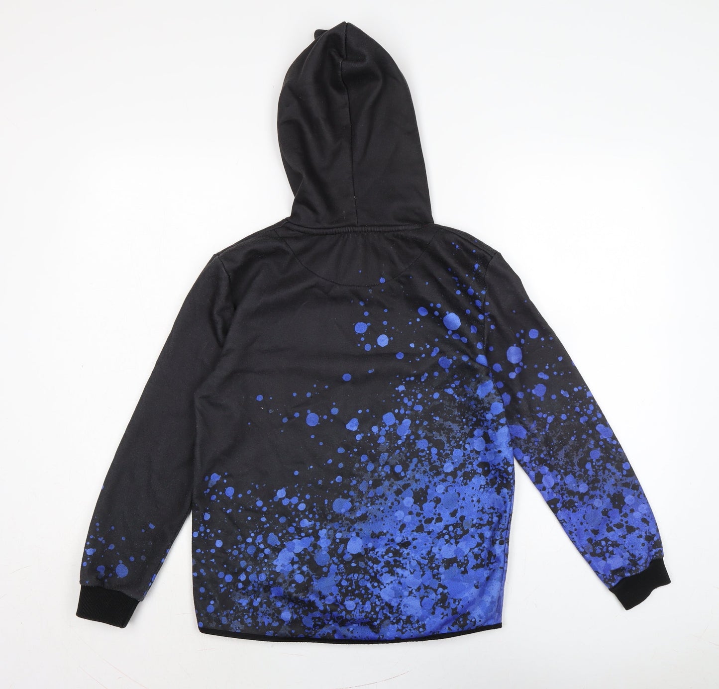 DFVD Boys Blue Cotton Pullover Hoodie Size 13-14 Years