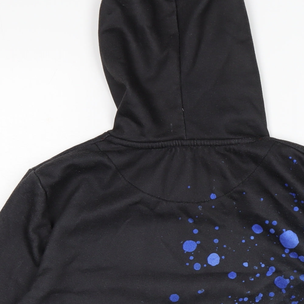 DFVD Boys Blue Cotton Pullover Hoodie Size 13-14 Years