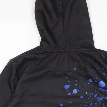 DFVD Boys Blue Cotton Pullover Hoodie Size 13-14 Years