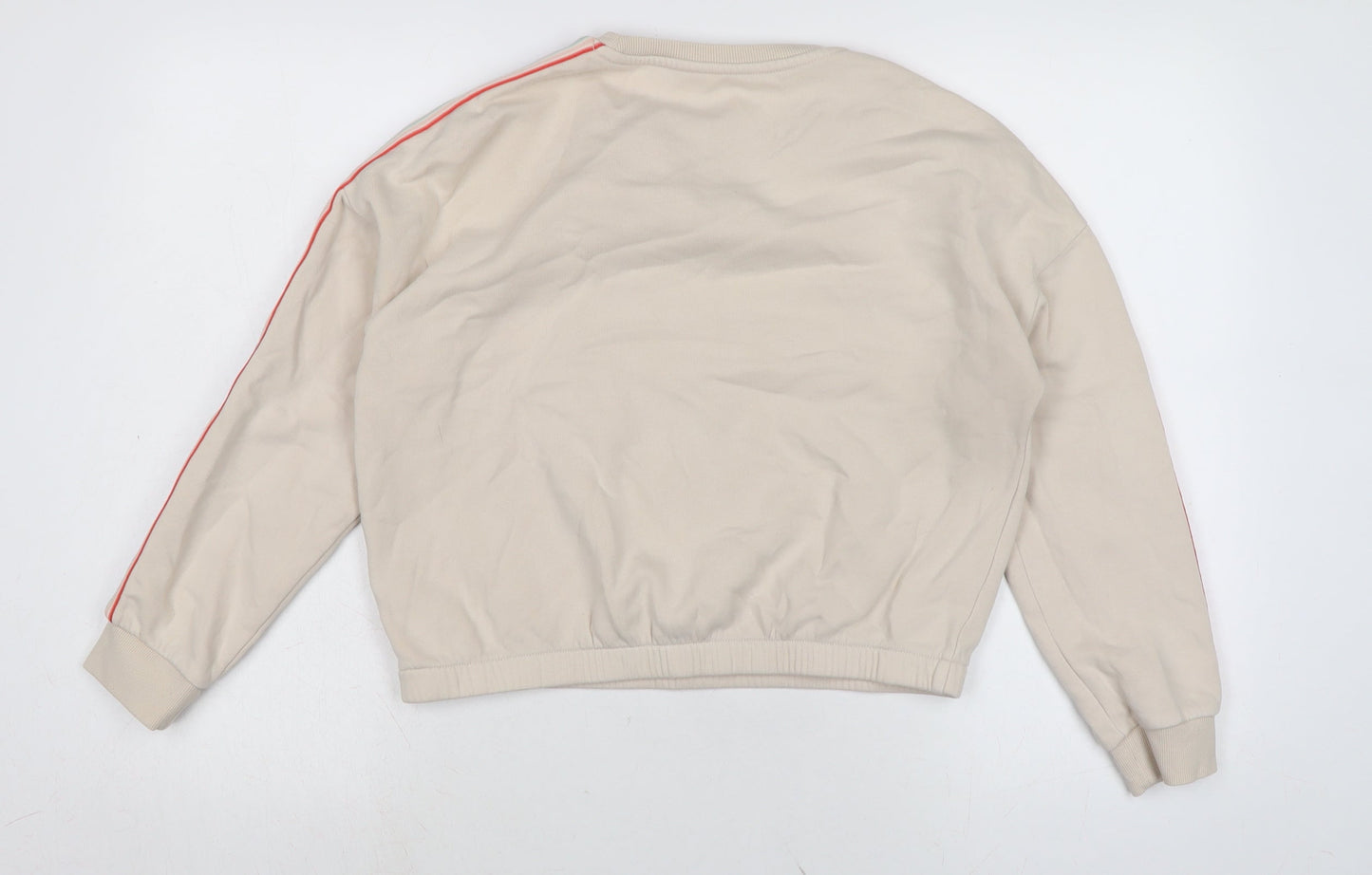 Marks and Spencer Girls Ivory Cotton Pullover Sweatshirt Size 12-13 Years