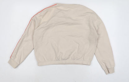 Marks and Spencer Girls Ivory Cotton Pullover Sweatshirt Size 12-13 Years