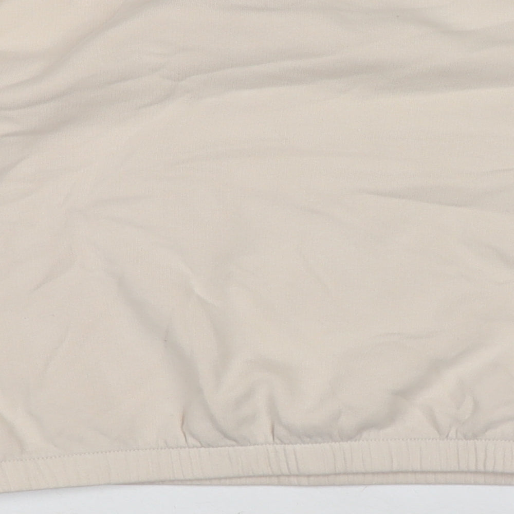 Marks and Spencer Girls Ivory Cotton Pullover Sweatshirt Size 12-13 Years