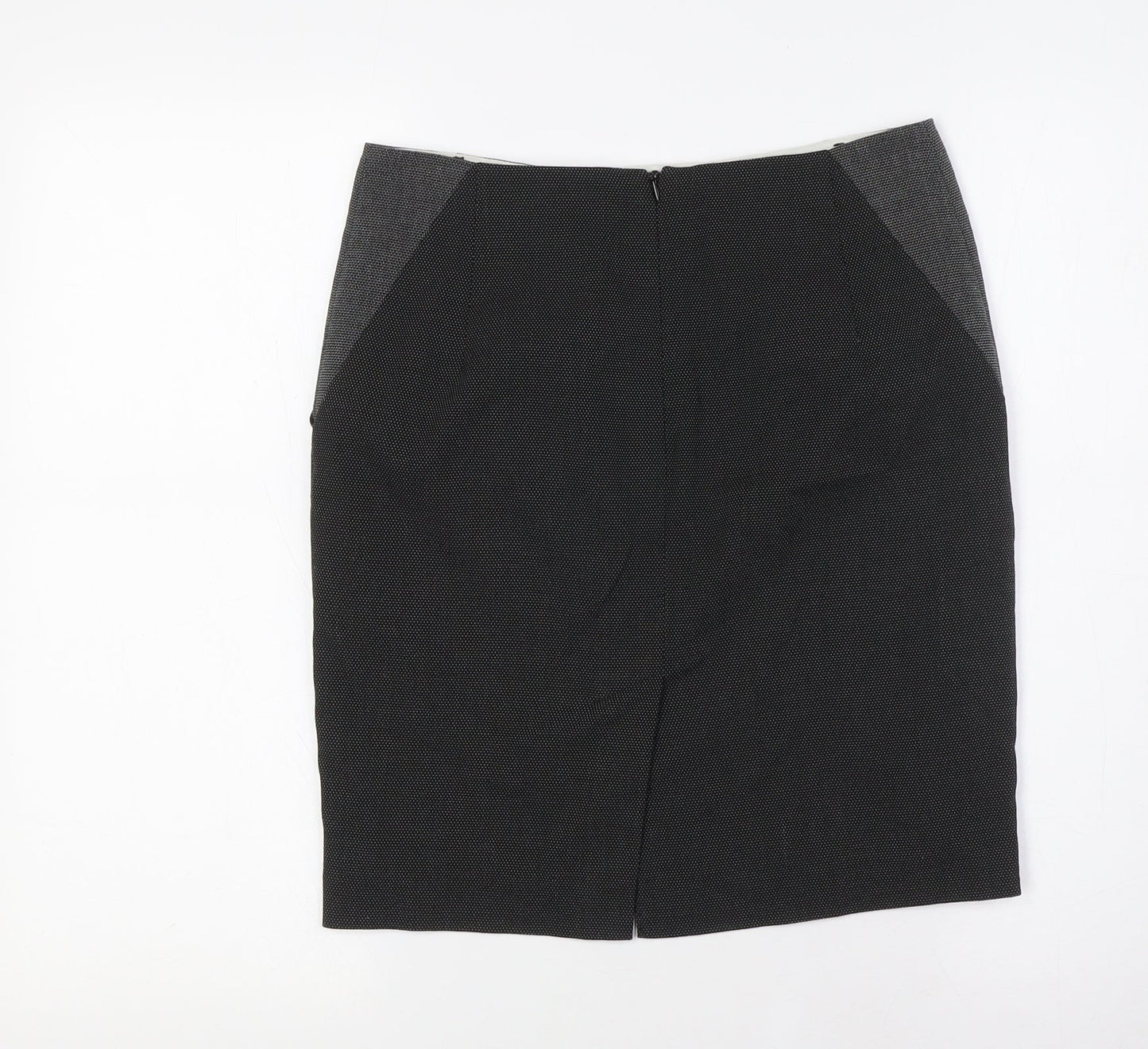 NEXT Womens Grey Polyester Straight & Pencil Skirt Size 6 Zip