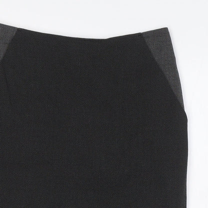NEXT Womens Grey Polyester Straight & Pencil Skirt Size 6 Zip