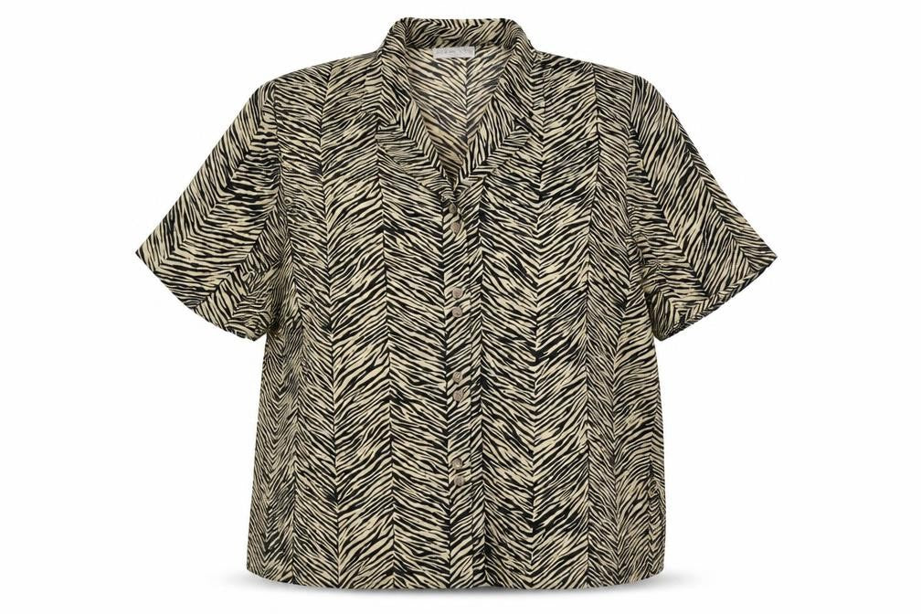 Womens UK Size 16 C&A Beige Basic Blouse