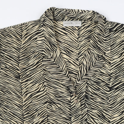 Womens UK Size 16 C&A Beige Basic Blouse