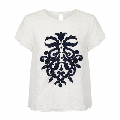 Womens UK Size 10 Koton Ivory Basic Button-Up