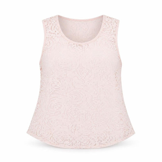 New Look Womens Pink Cotton Basic Button-Up Size 12 Round Neck - Sheer