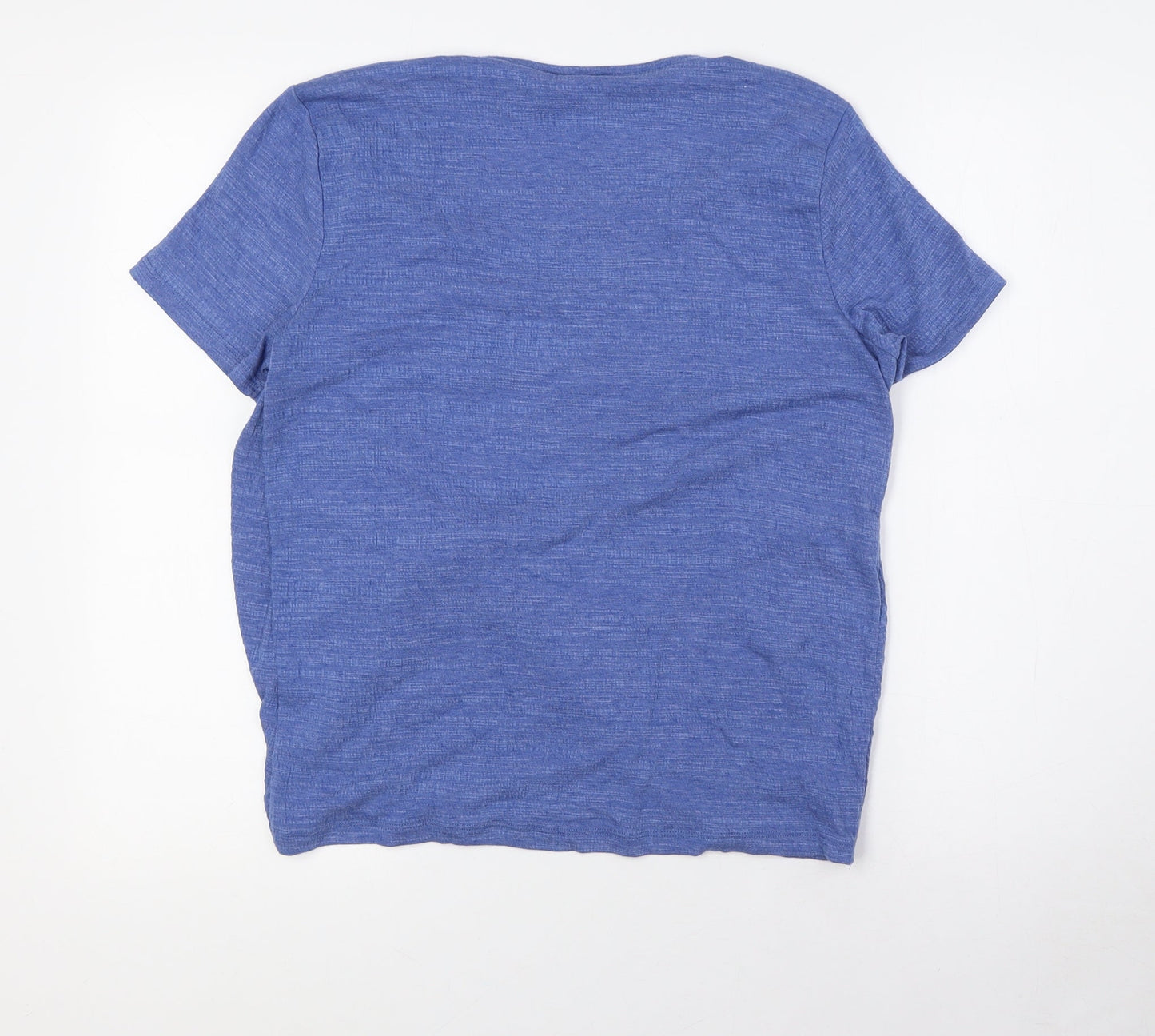 Womens UK Size 10 Spirit Blue Basic Blouse