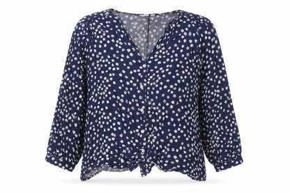 Womens UK Size L Gap Blue Basic Blouse
