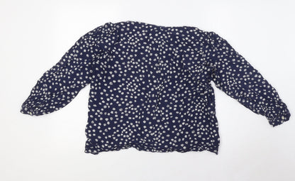 Womens UK Size L Gap Blue Basic Blouse