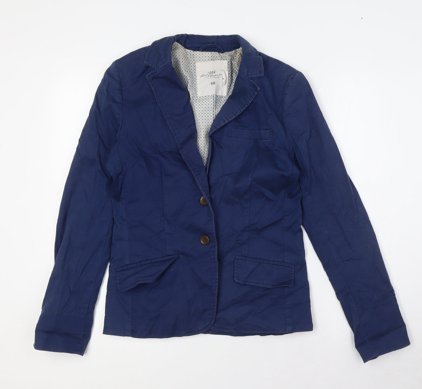 Womens UK Size 8 H&M Blue Jacket