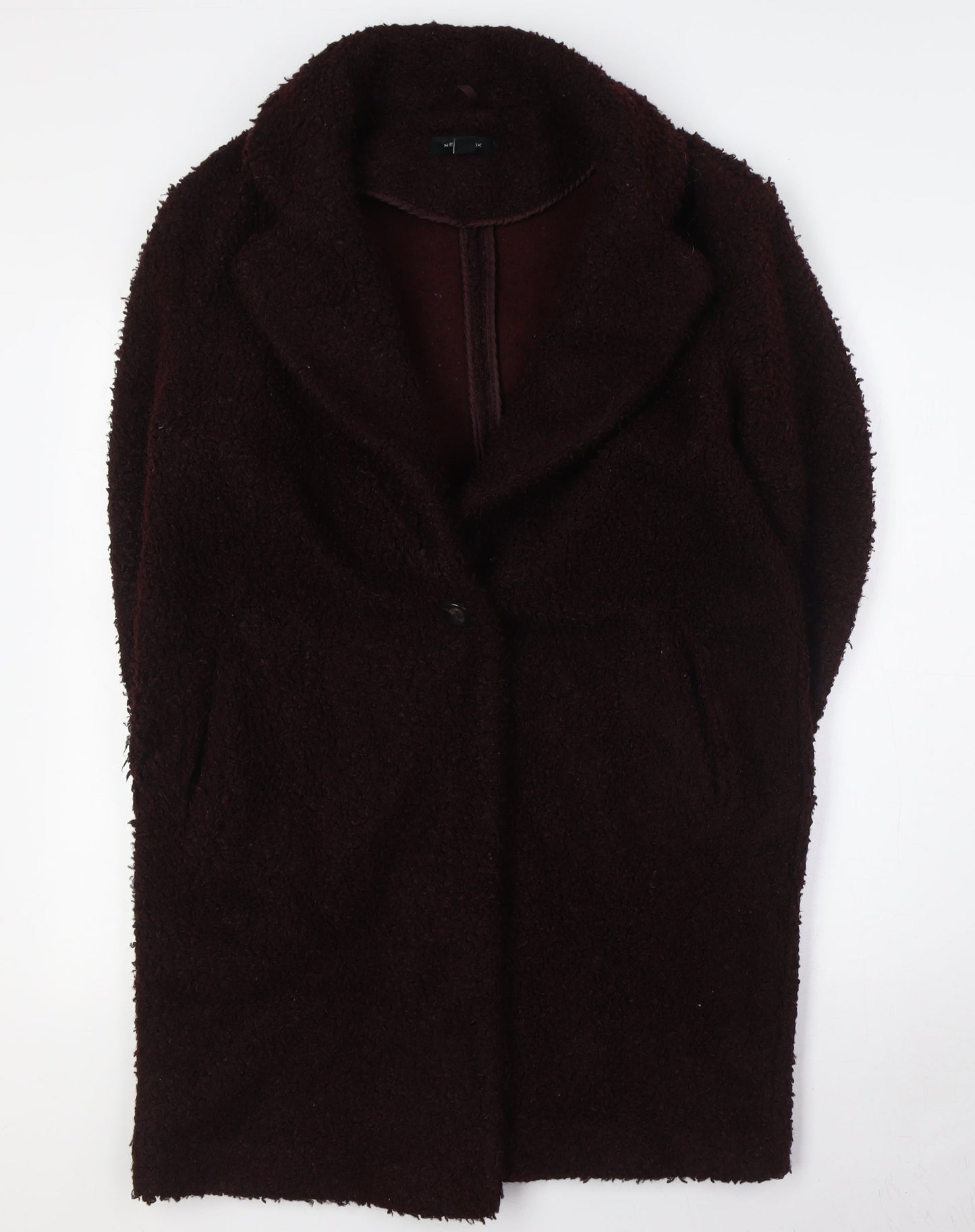 Womens UK Size 12 New Look Brown Overcoat