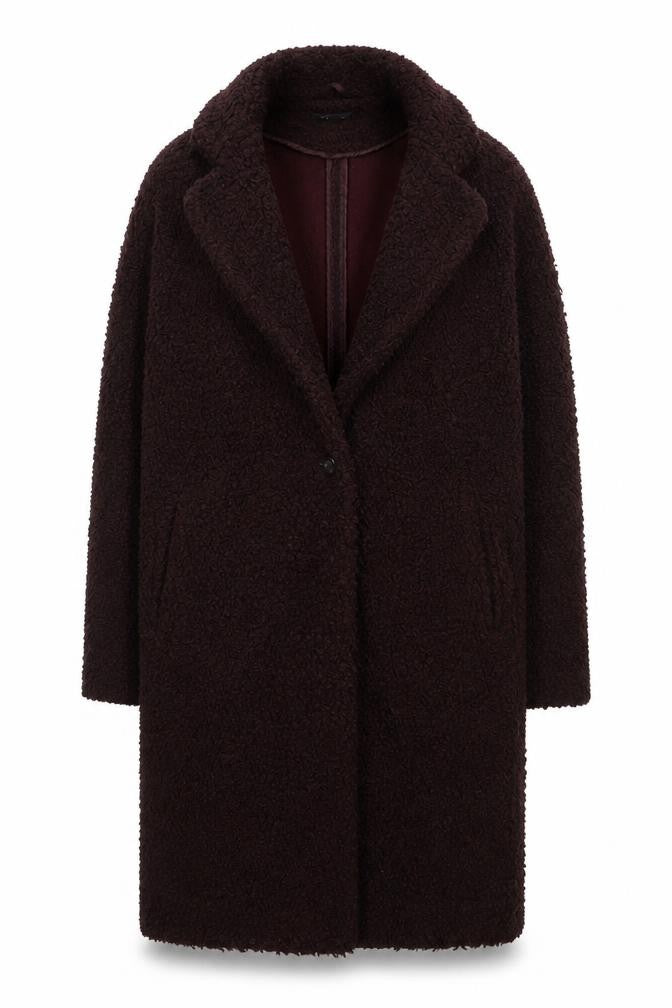 Womens UK Size 12 New Look Brown Overcoat