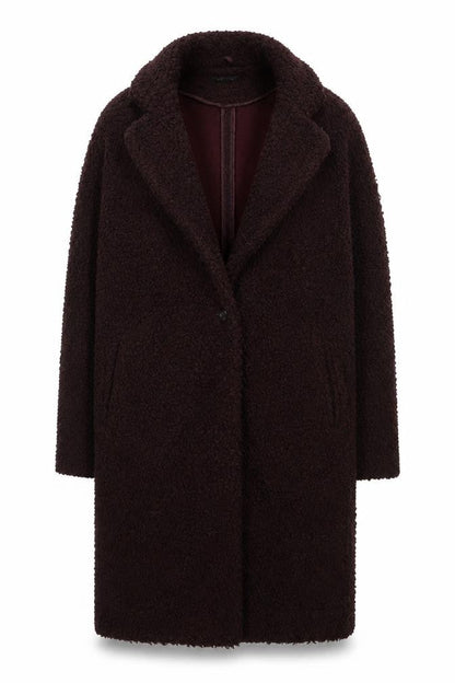 Womens UK Size 12 New Look Brown Overcoat