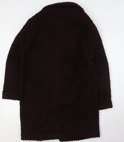 Womens UK Size 12 New Look Brown Overcoat