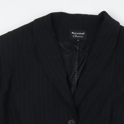 Womens UK Size 22 Personal Choice Black Jacket