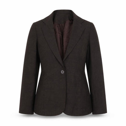 NL collection Womens Brown Jacket Size 8 Button