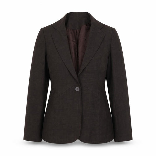 NL collection Womens Brown Jacket Size 8 Button