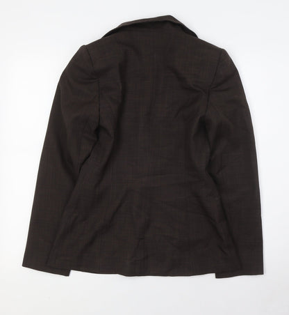 NL collection Womens Brown Jacket Size 8 Button