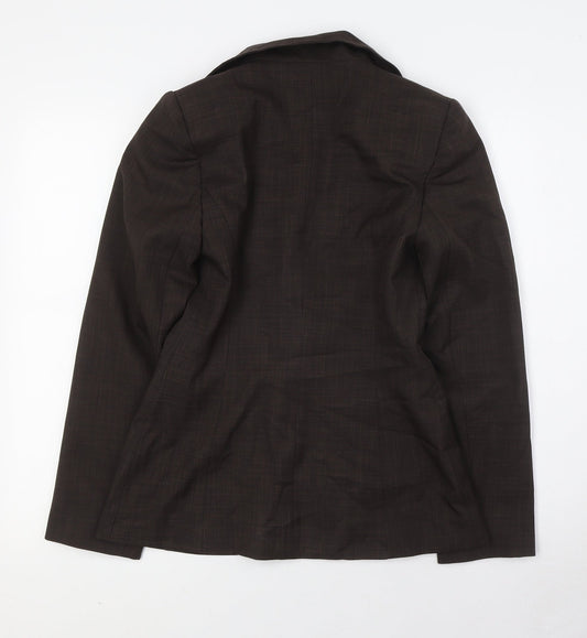 NL collection Womens Brown Jacket Size 8 Button